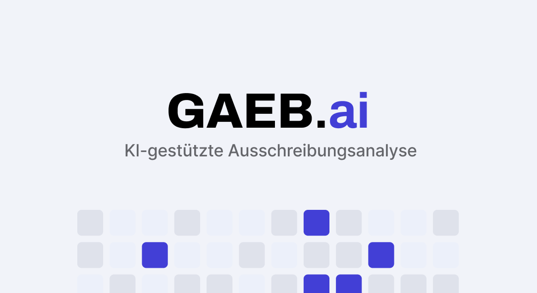 GAEB.ai – KI-gestützte Ausschreibungsanalyse